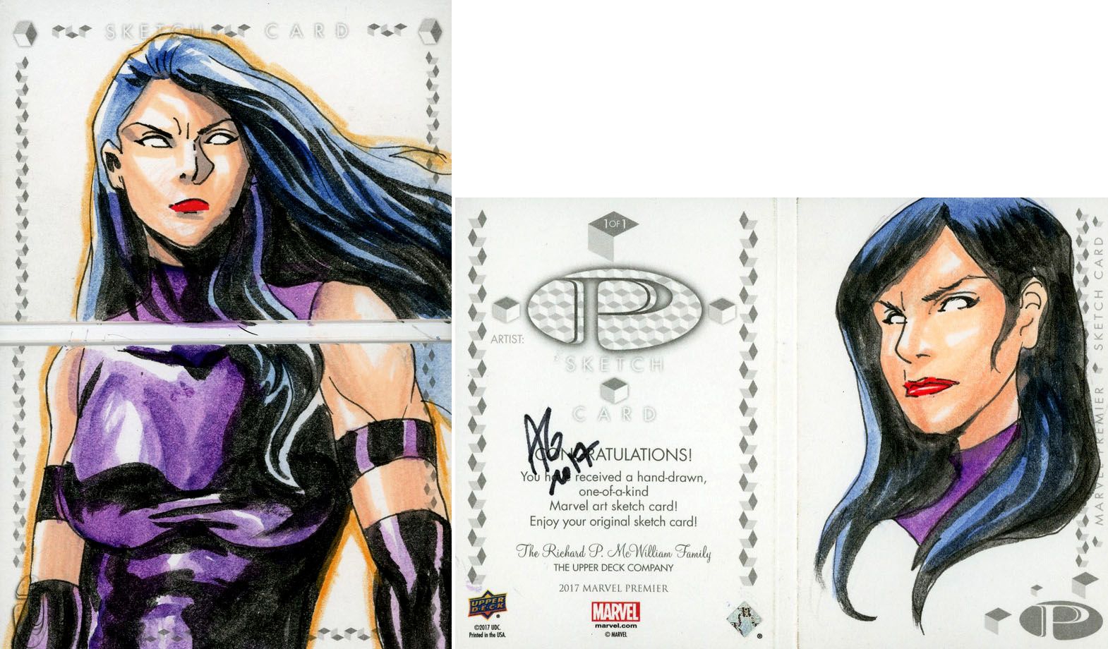 Matt's Marvel Premiere 2017 Sketch Card Collection - Updated