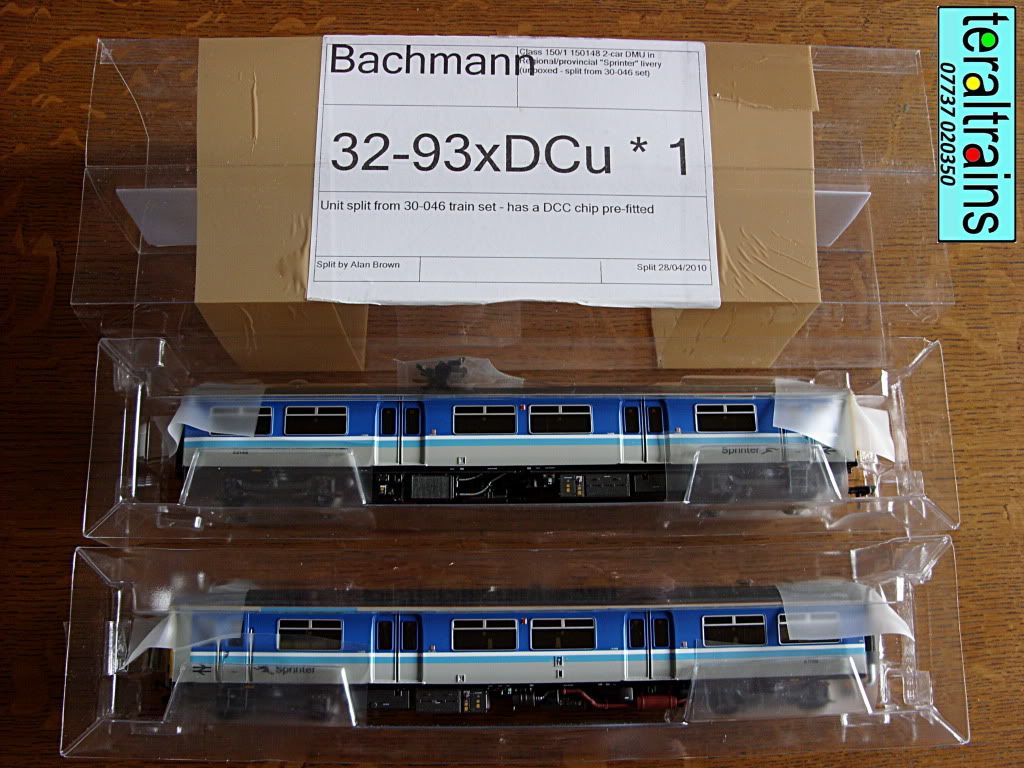 New BachmannClass 150/1 2 Car DMU 'Sprinter' in BR Provincial/Regional 