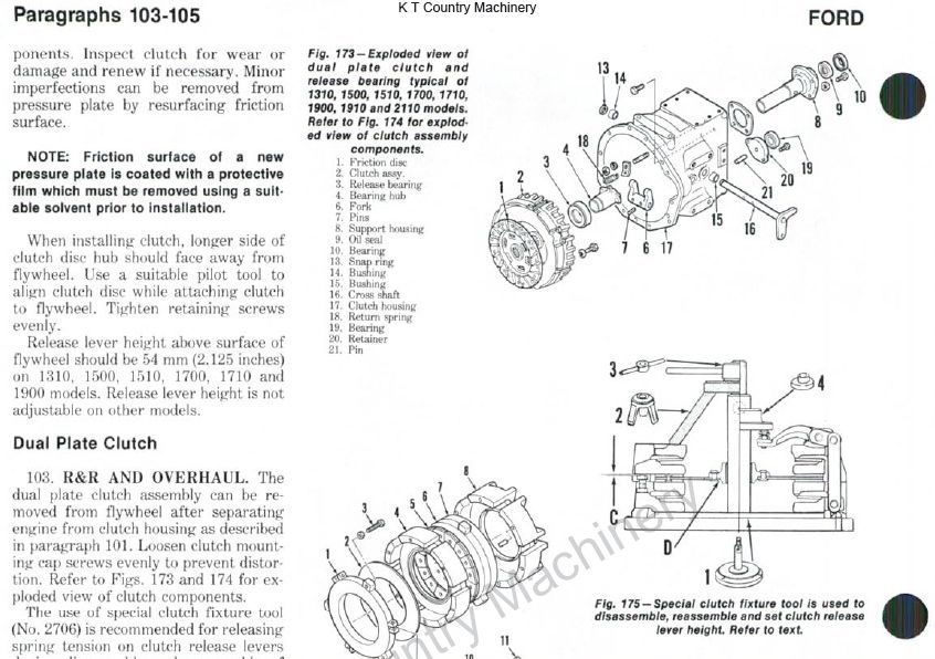 Ford 1700 tractor manual free #4