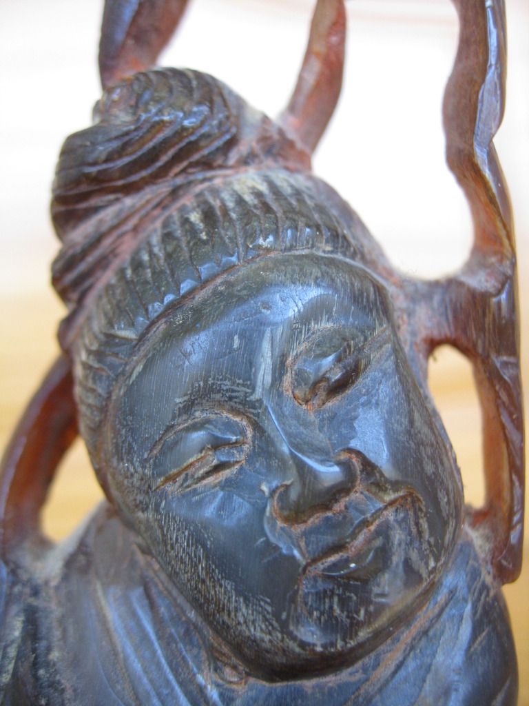 Chinese Carved Horn? Statue Antiques Board