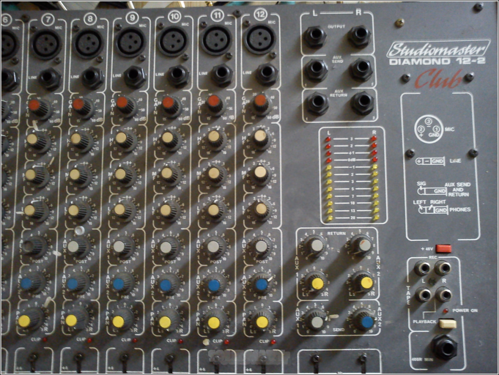 Studiomaster Diamond Club 122 12 Channel Mixer with Phantom Power eBay