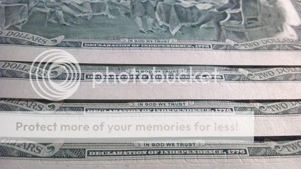 10 $2 Two Dollar Bills Uncirc 2003a Last yr made error notes? see 