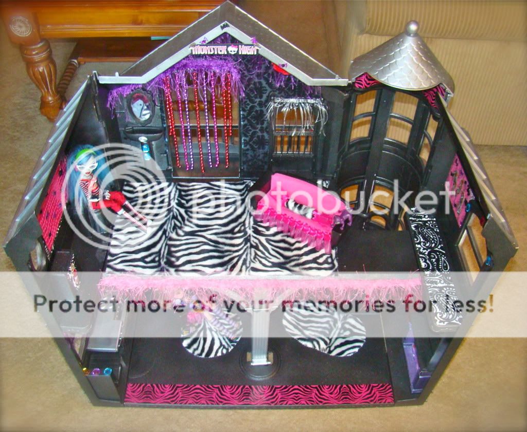 *Monster High Barbie Custom OOAK Dollhouse + FRANKIE DOLL - Mansion ...