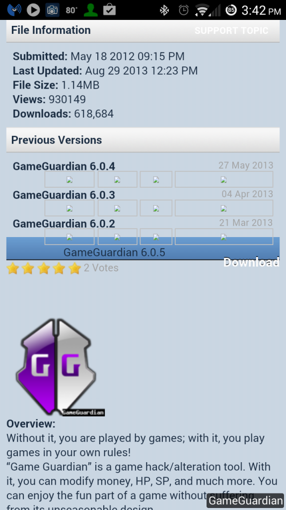 Game Guardian Profile Download